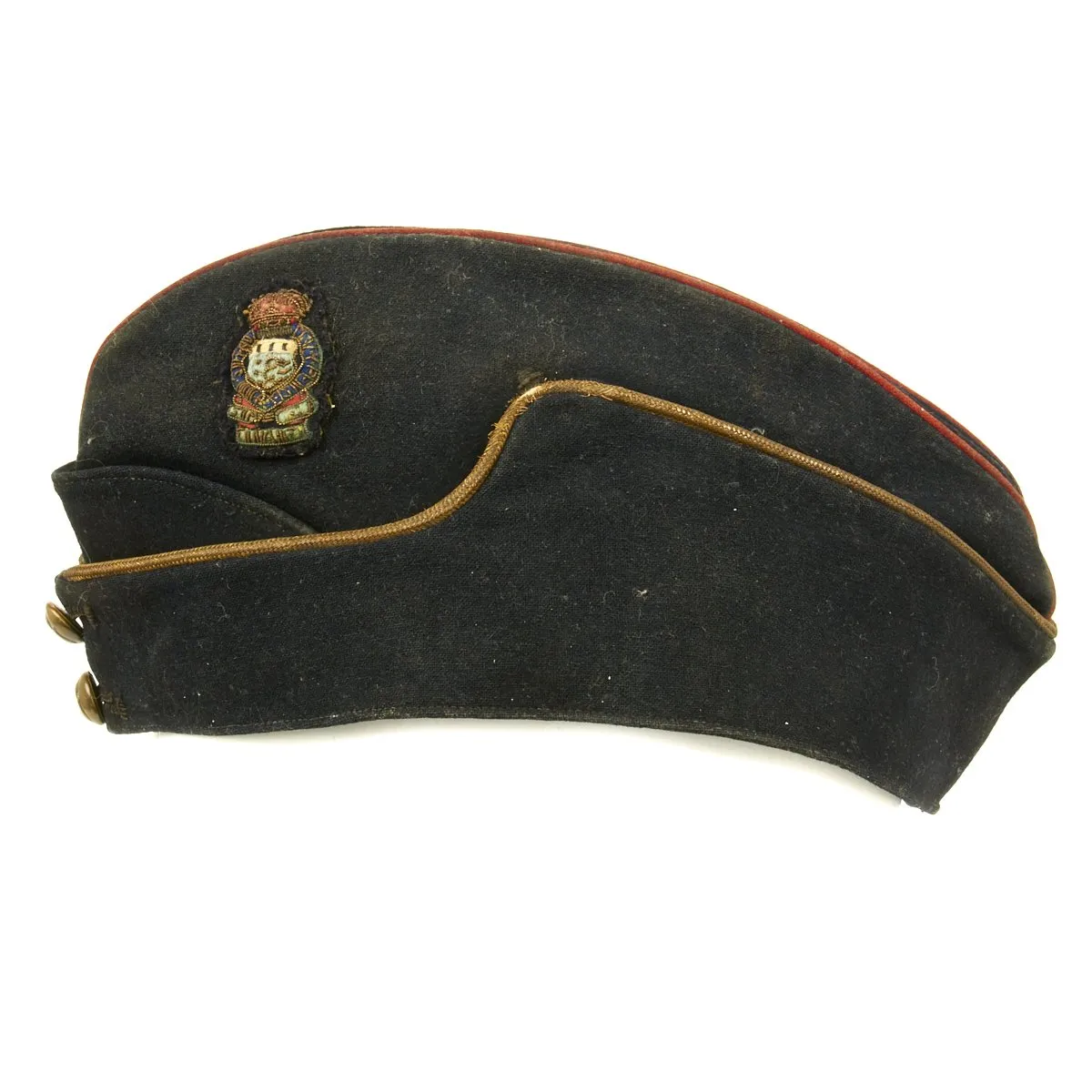 Original British WWII-Era Named Royal Army Medical Corps Side Cap