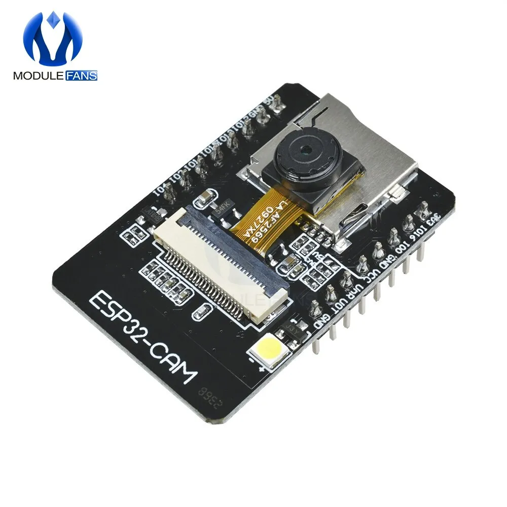 OV2640 ESP32-CAM Wireless WiFi Bluetooth Module Camera Development Board ESP32 DC 5V Dual-core 32-bit CPU 2MP TF card OV7670