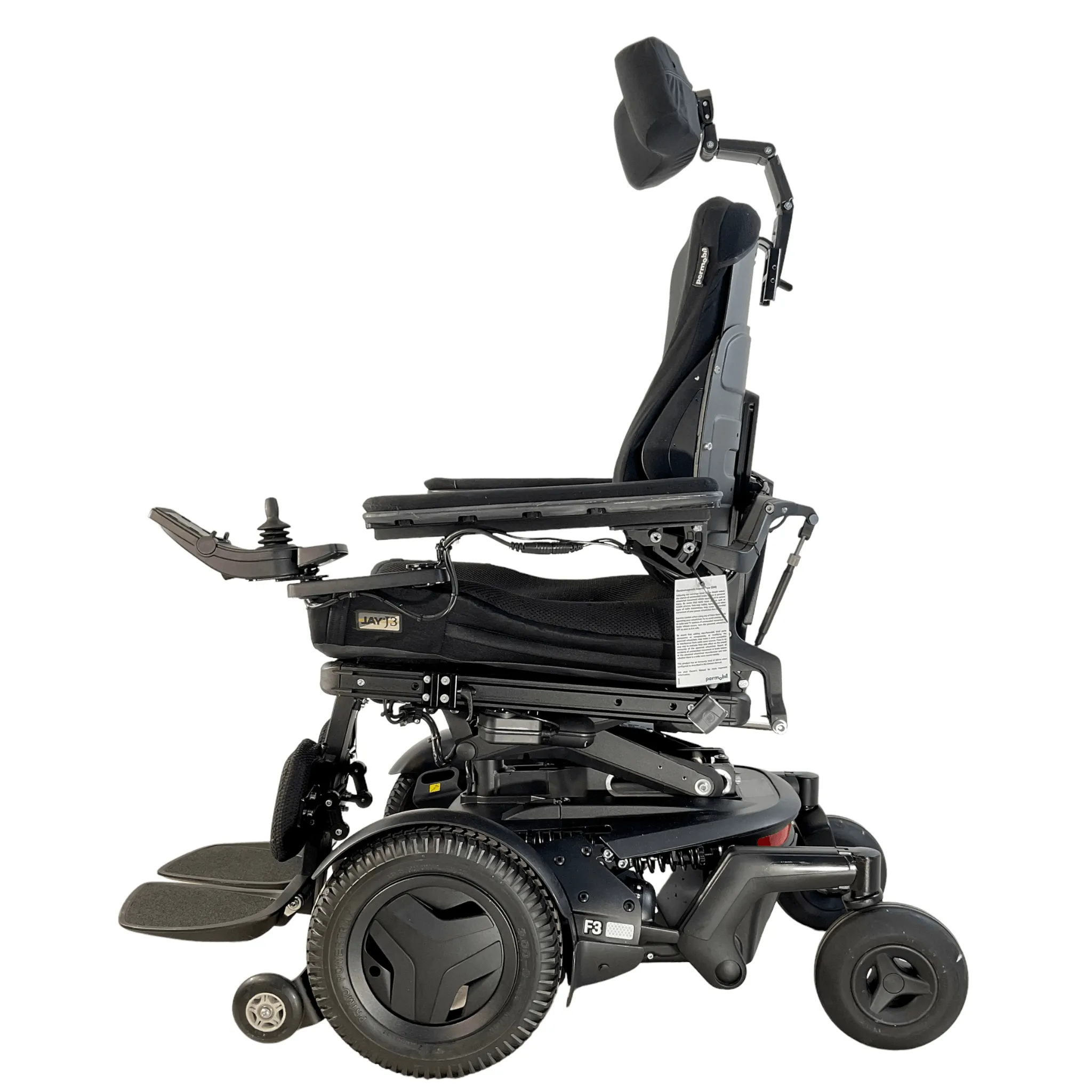 Permobil F3 Corpus Rehab Power Chair | 18" x 19" Seat |  Seat Elevate, Tilt, Recline, Power Legs