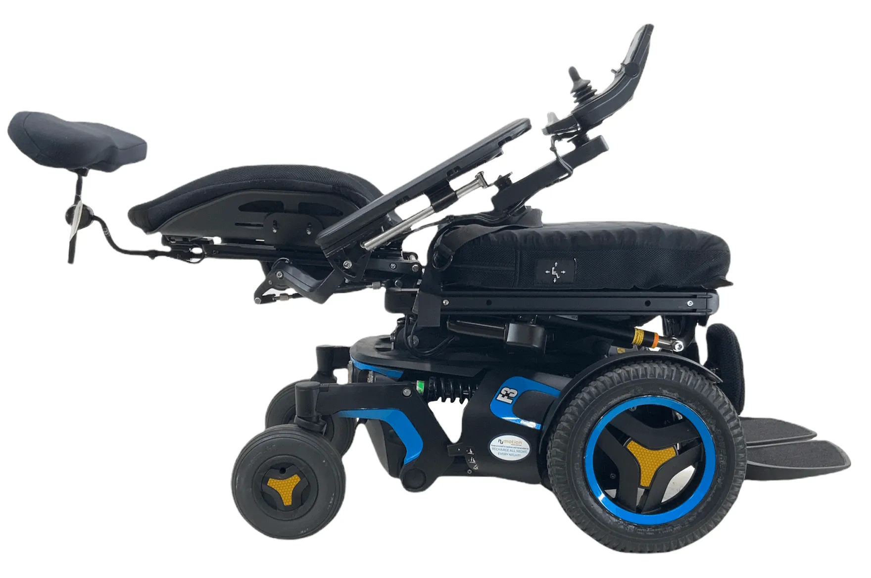 Permobil F3 Corpus Rehab Power Wheelchair | 18 x 20 Seat | Seat Elevate, Tilt, Recline, Power Legs