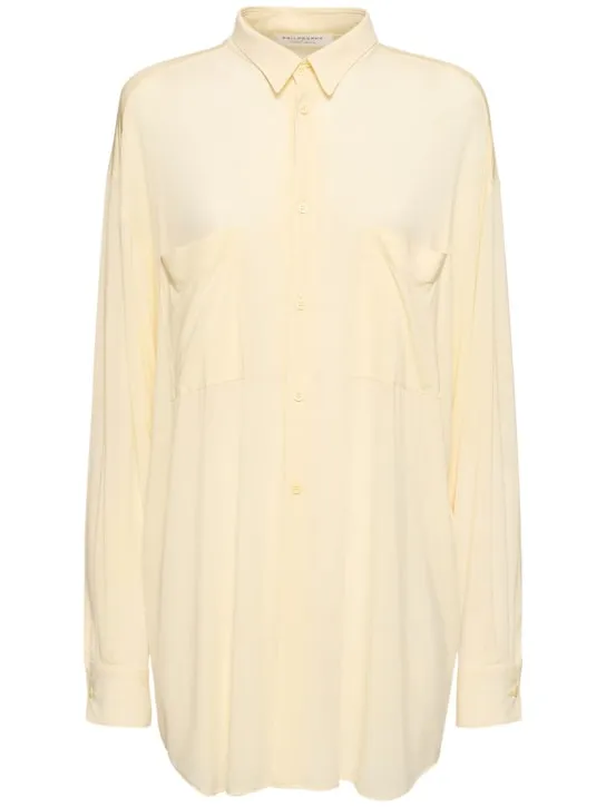 Philosophy Di Lorenzo Serafini   Jersey viscose pockets shirt 