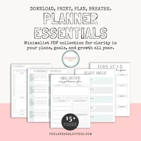 Planner Essentials Printable Bundle
