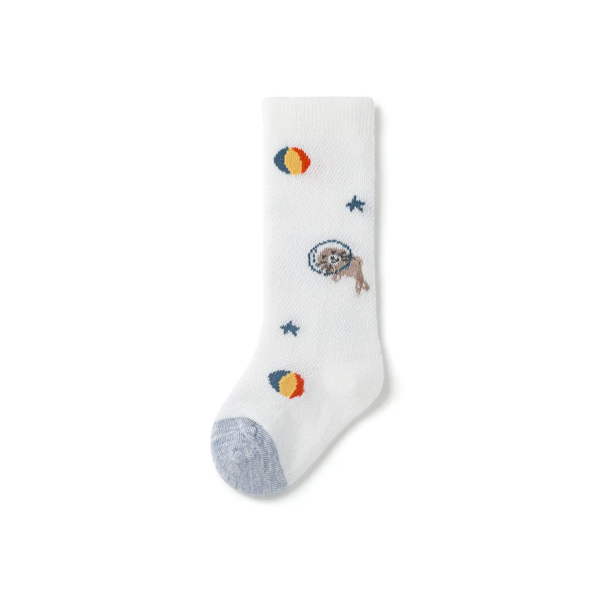Playful Seal Thin Mesh Breathable Baby Boy 3pcs Over The Knee Socks Set