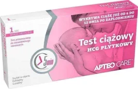 Pregnancy test HCG plate Apteo Care x 1 piece