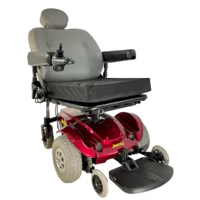 Pride Mobility Jazzy Select Power Chair | 18 x 20 Seat | Seat Pan Style Seat W/ Cushion | Red Shroud