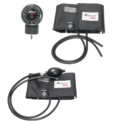 Pro Advantage Sphygmomanometer Accessories, Cuff & Bladder, 2 Tube, Black