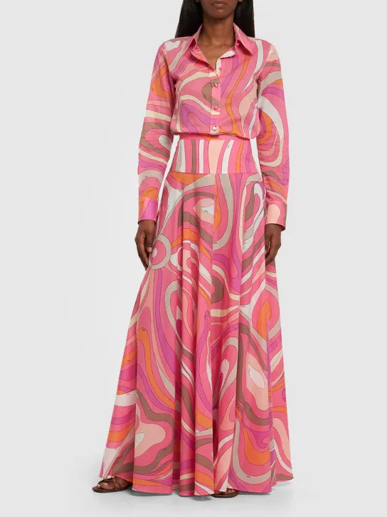 Pucci   Marmo printed cotton muslin shirt 