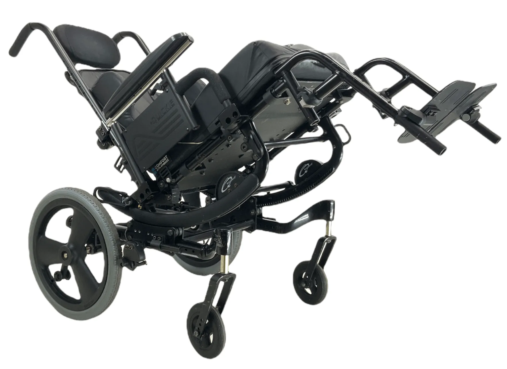 Quickie Iris Tilt-In-Space Manual Wheelchair | Intelligent Rotation in Space Technology | 16" x 21" Seat