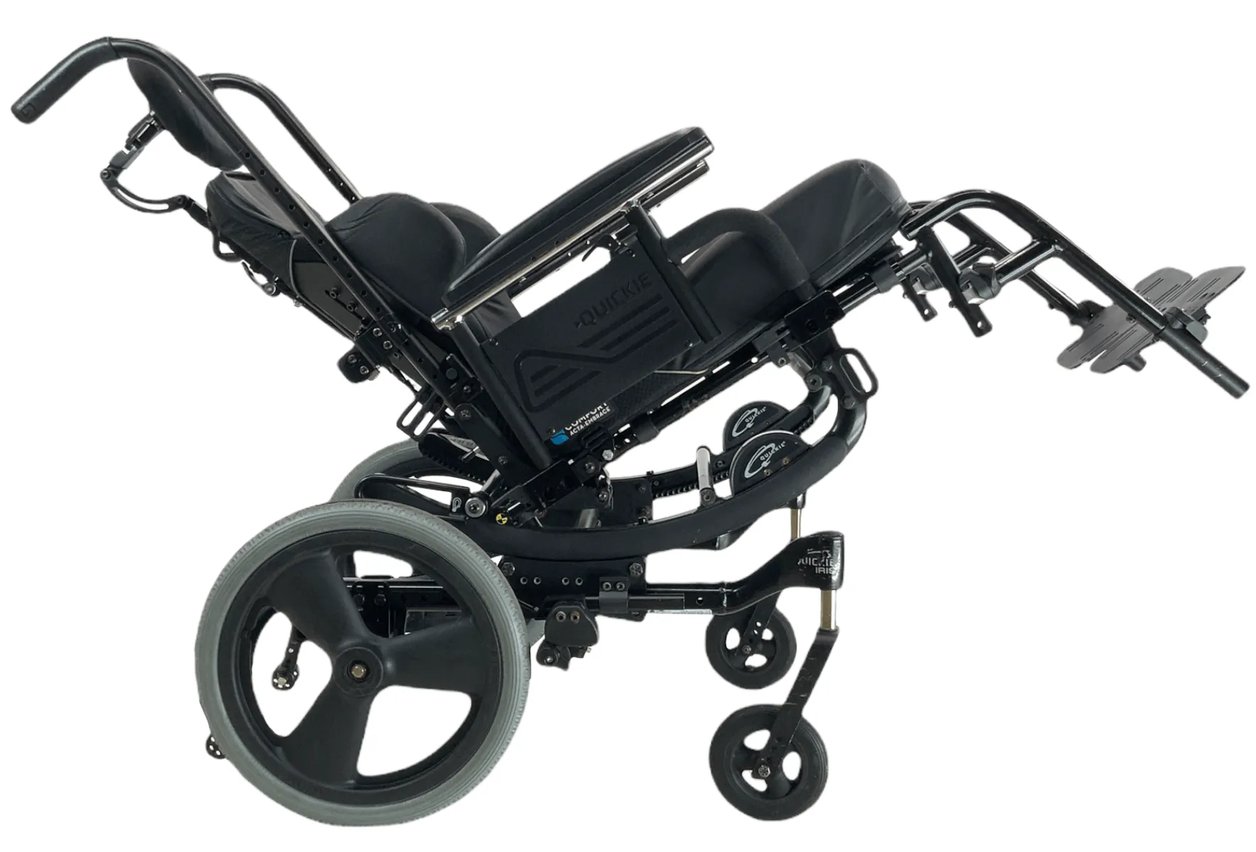 Quickie Iris Tilt-In-Space Manual Wheelchair | Intelligent Rotation in Space Technology | 16" x 21" Seat