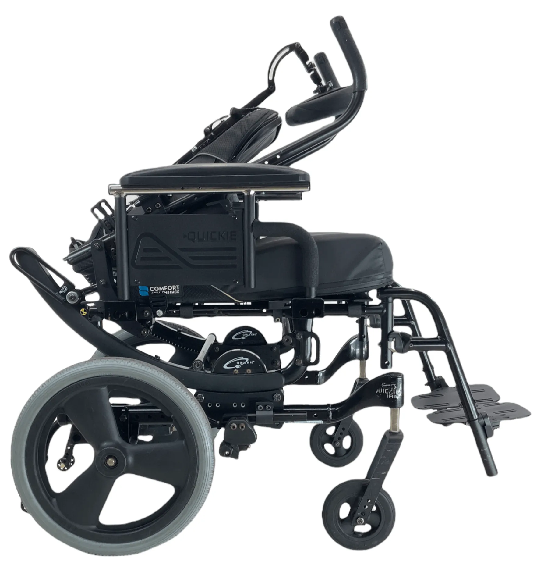 Quickie Iris Tilt-In-Space Manual Wheelchair | Intelligent Rotation in Space Technology | 16" x 21" Seat