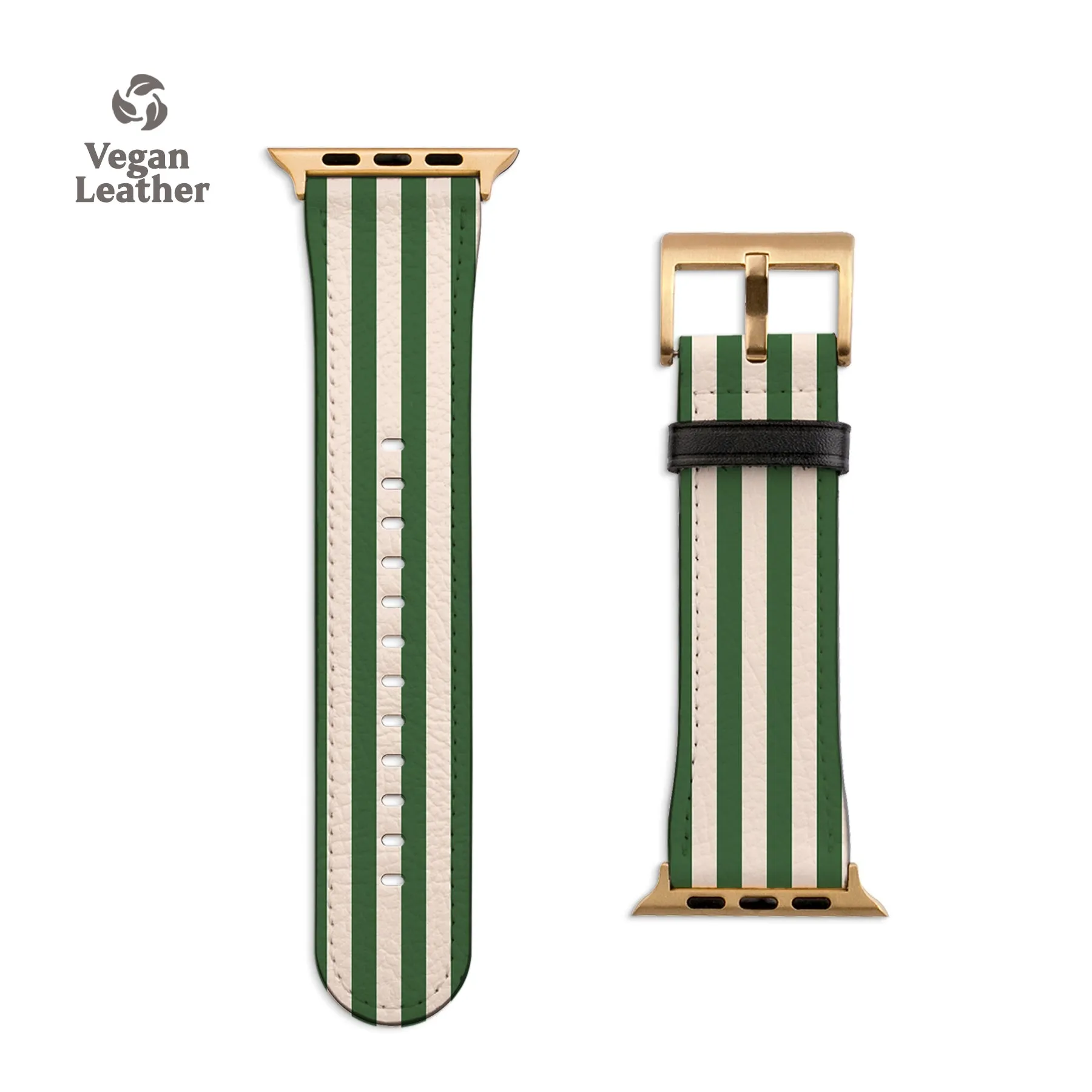 Resort Green Stripes Apple Watch Strap