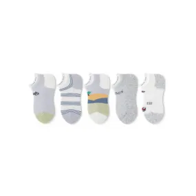 Rural Scenery Thin Mesh Breathable Boy 5pcs Ankle Socks Set