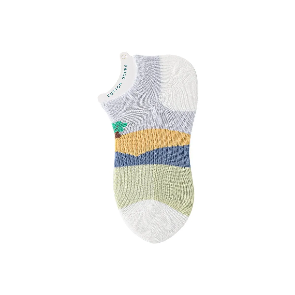 Rural Scenery Thin Mesh Breathable Boy 5pcs Ankle Socks Set