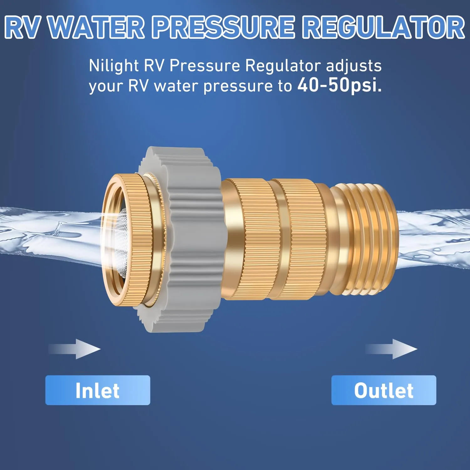 RV Water Pressure Regulator