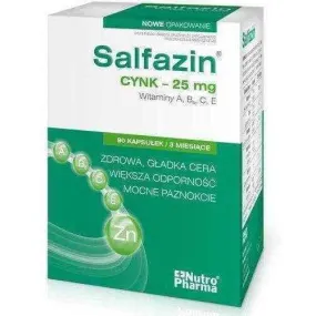 SALFAZIN x 90 capsules, hair skin and nails supplement, vitamins