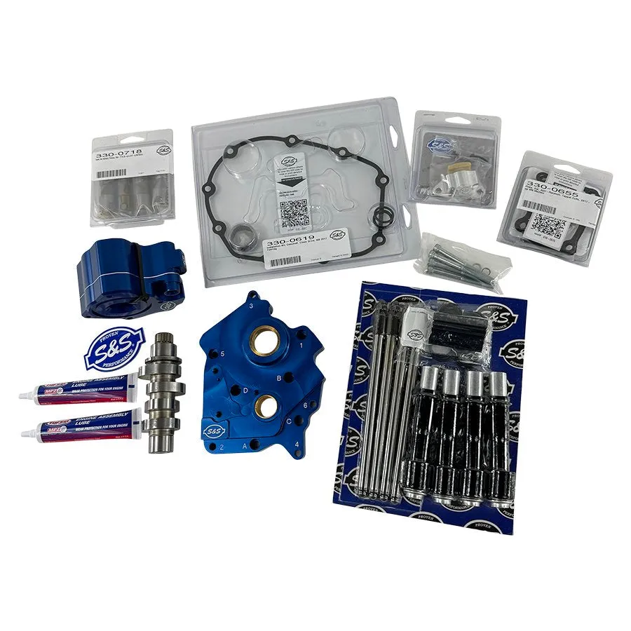 S&S Chain Drive Camchest Kit & 475 Cam - Harley M8 (Oil-Cooled) Black