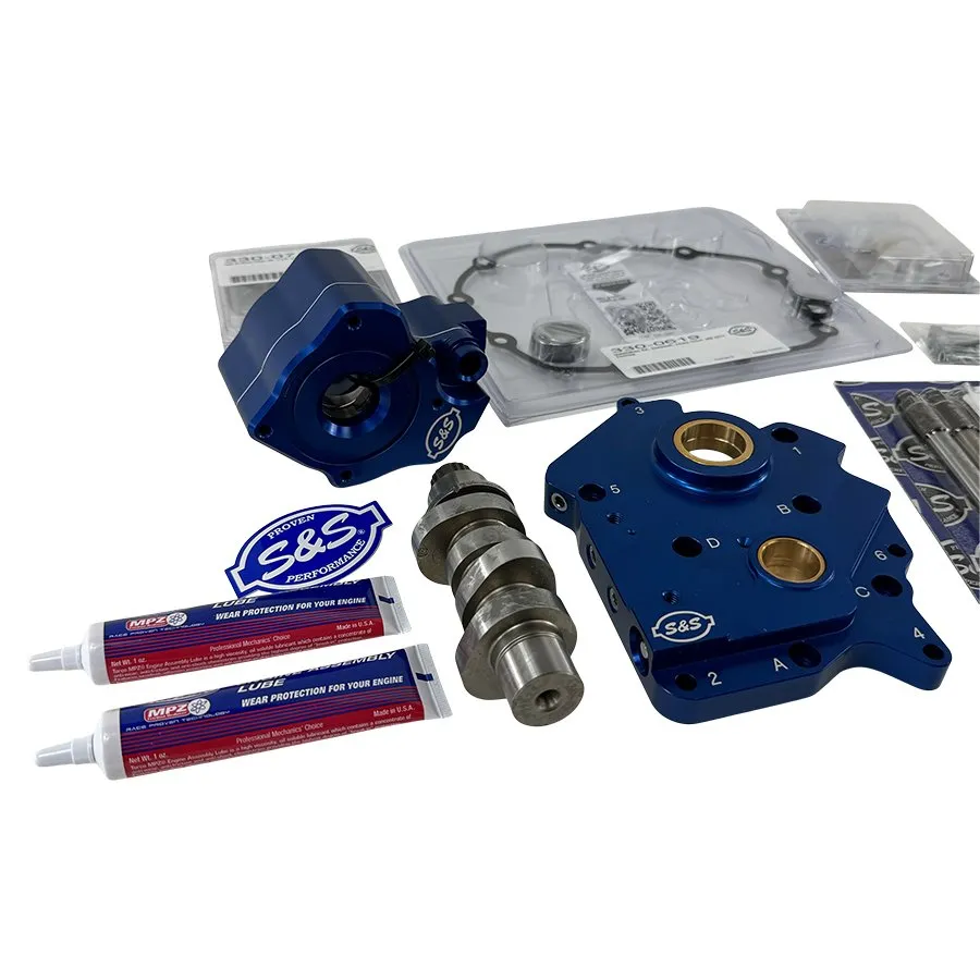 S&S Chain Drive Camchest Kit & 475 Cam - Harley M8 (Oil-Cooled) Black