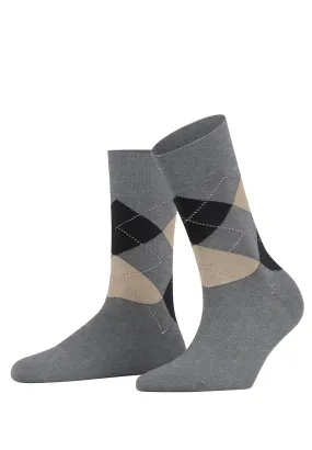 Sensitive Argyle So Socks | Light Greymel. 46039-3390