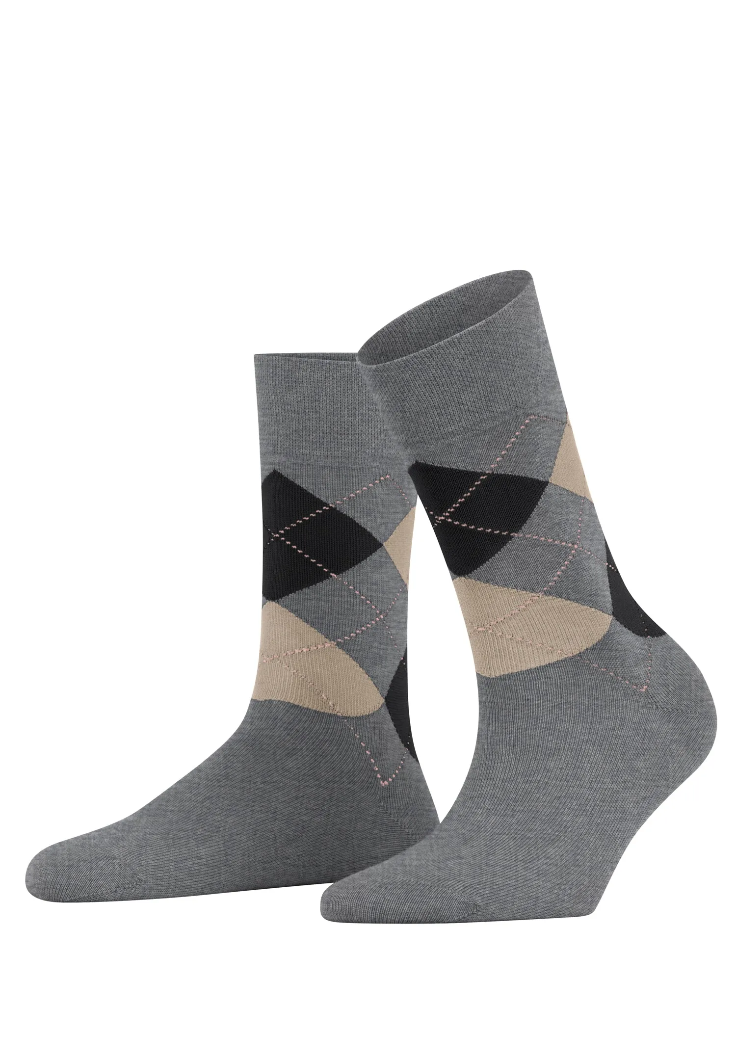 Sensitive Argyle So Socks | Light Greymel. 46039-3390