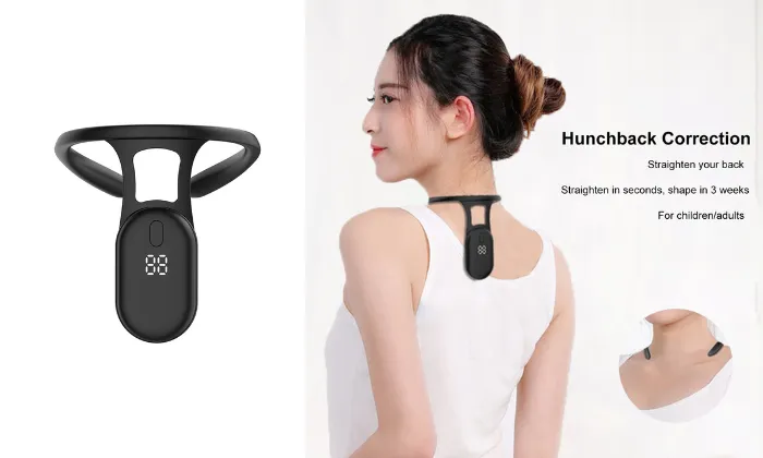 Sitting Posture Correction Artifact Black