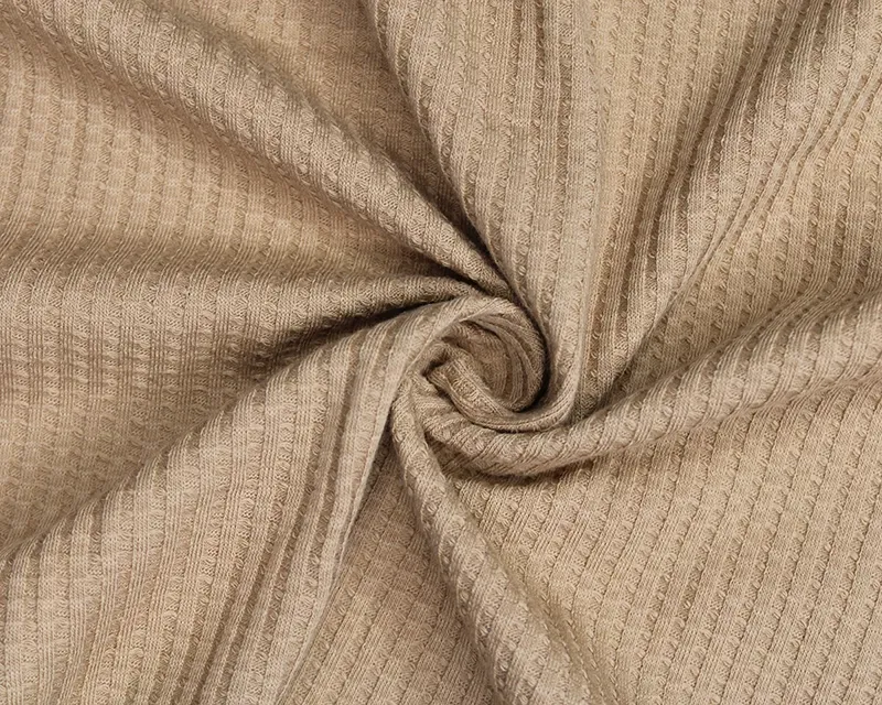 SOFT WAFFLE COTTON JERSEY FABRIC PER METRE