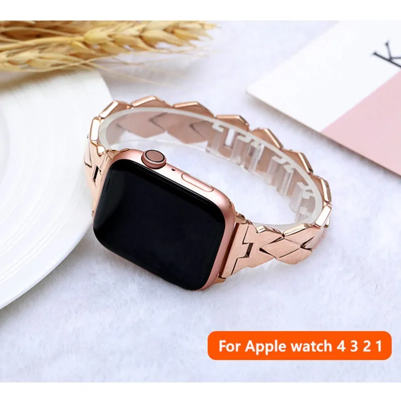 Stainless Steel Apple Strap for Women
