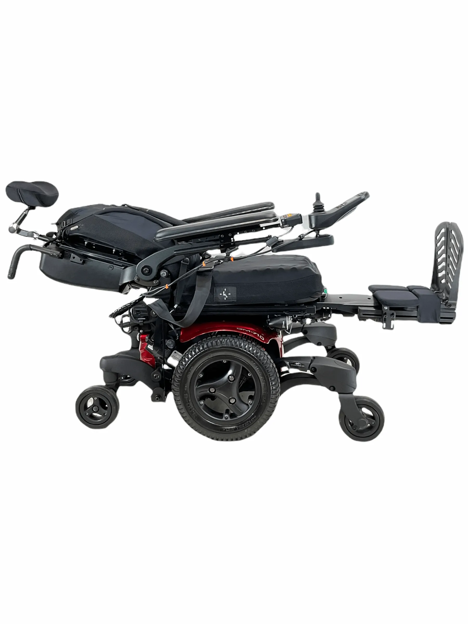 Sunrise Medical Quickie QM-710 Rehab Power Chair |  Tilt, Recline, Power Legs | 17" x 16" Seat