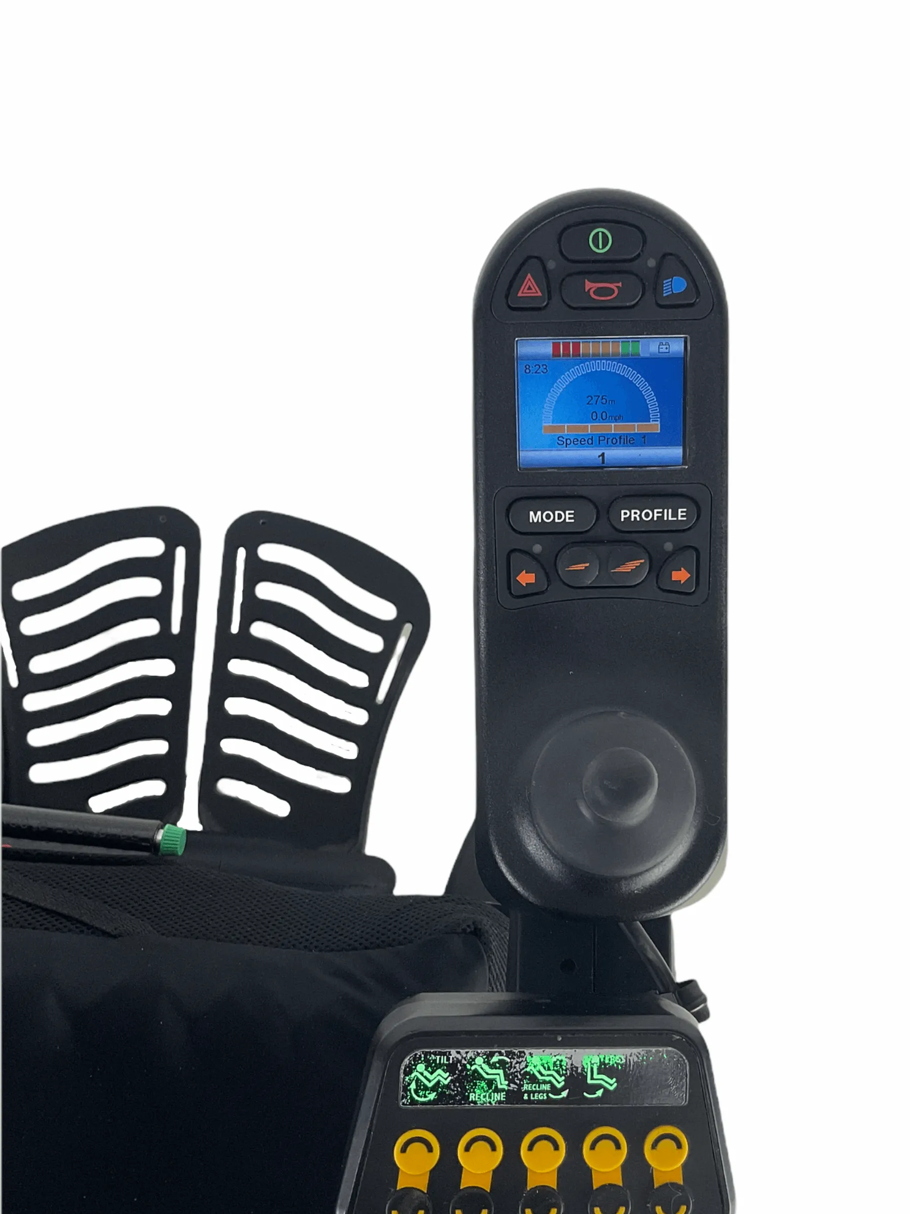 Sunrise Medical Quickie QM-710 Rehab Power Chair |  Tilt, Recline, Power Legs | 17" x 16" Seat