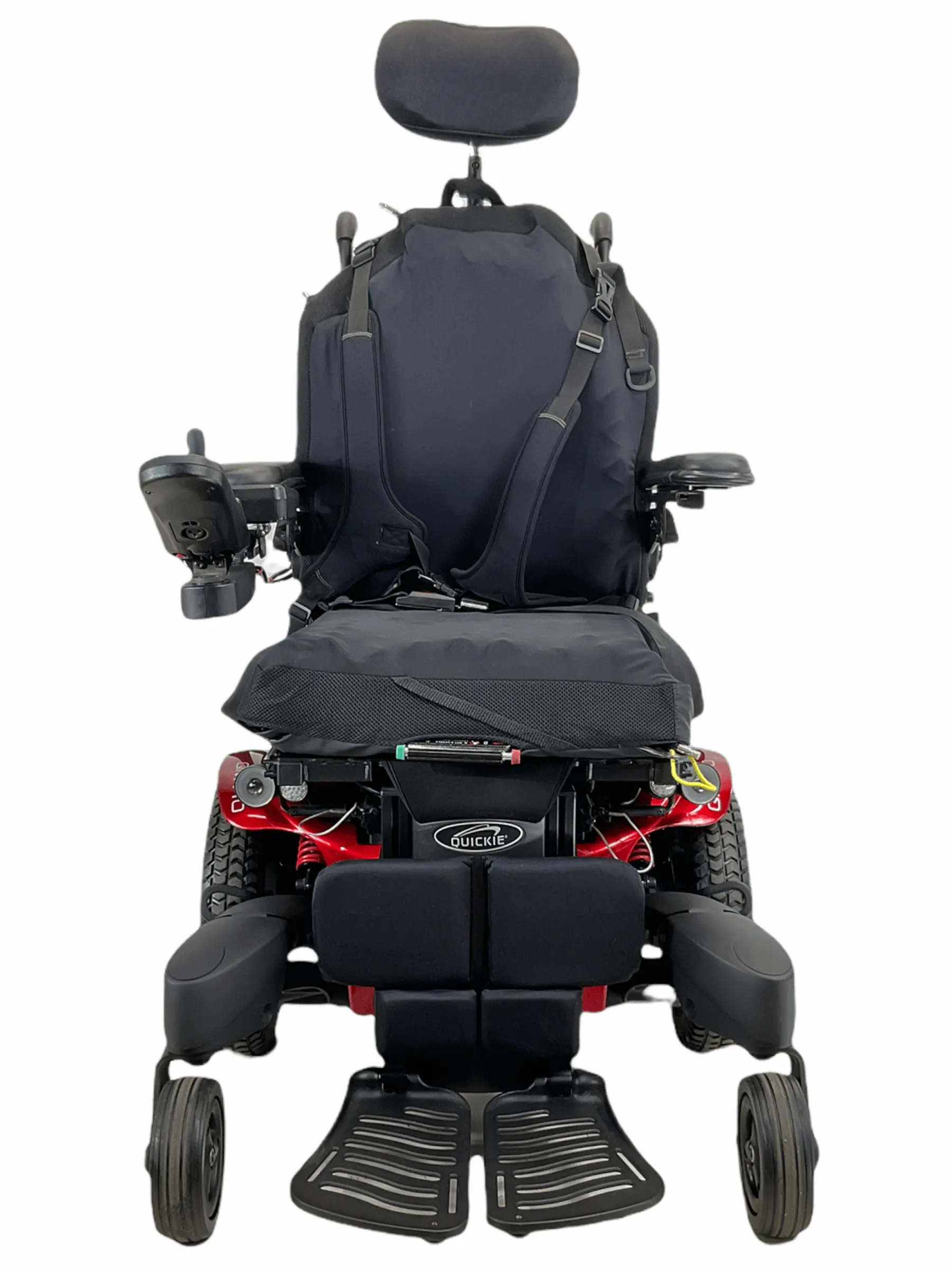 Sunrise Medical Quickie QM-710 Rehab Power Chair |  Tilt, Recline, Power Legs | 17" x 16" Seat