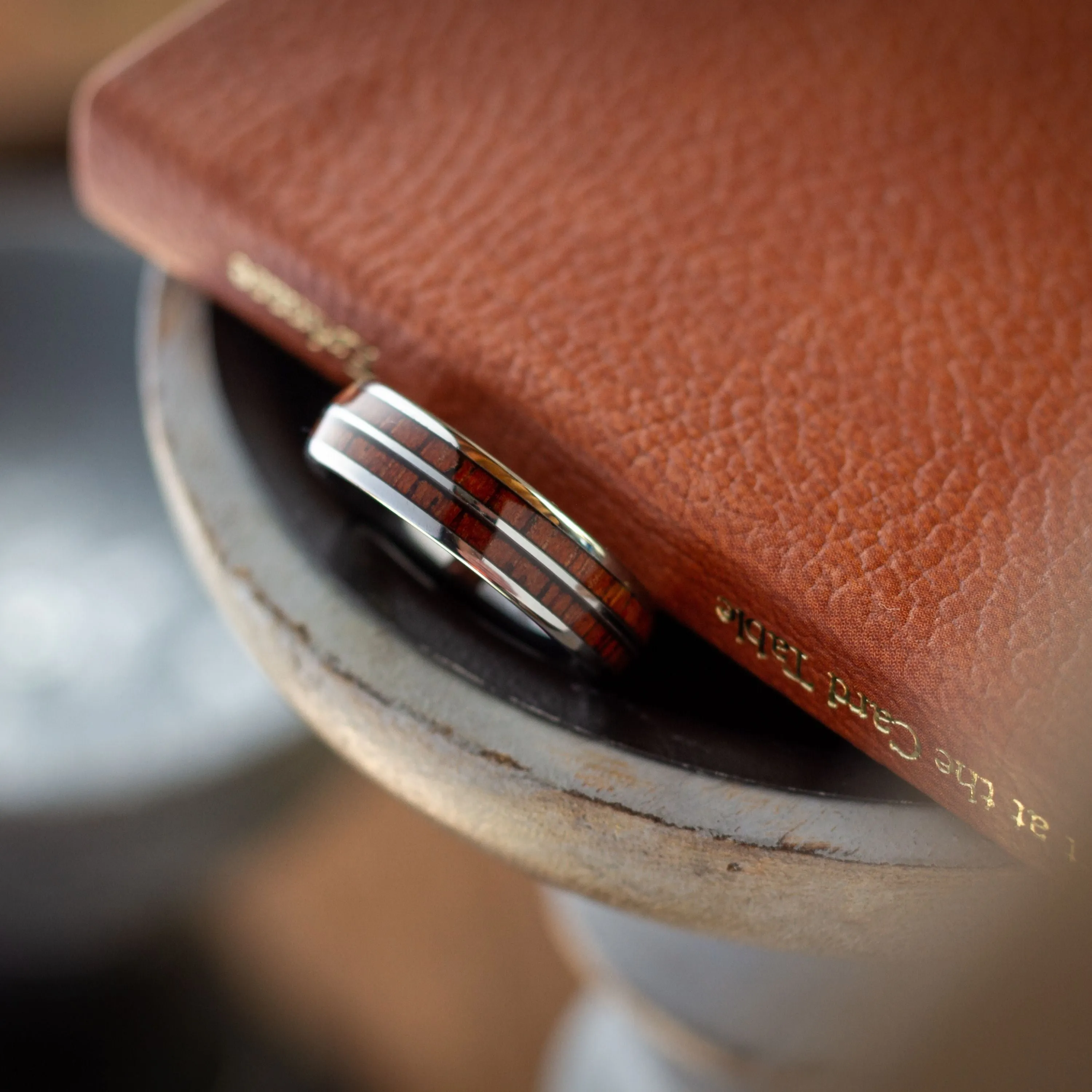 The Silver Wood Barrel Ring (6mm Width)