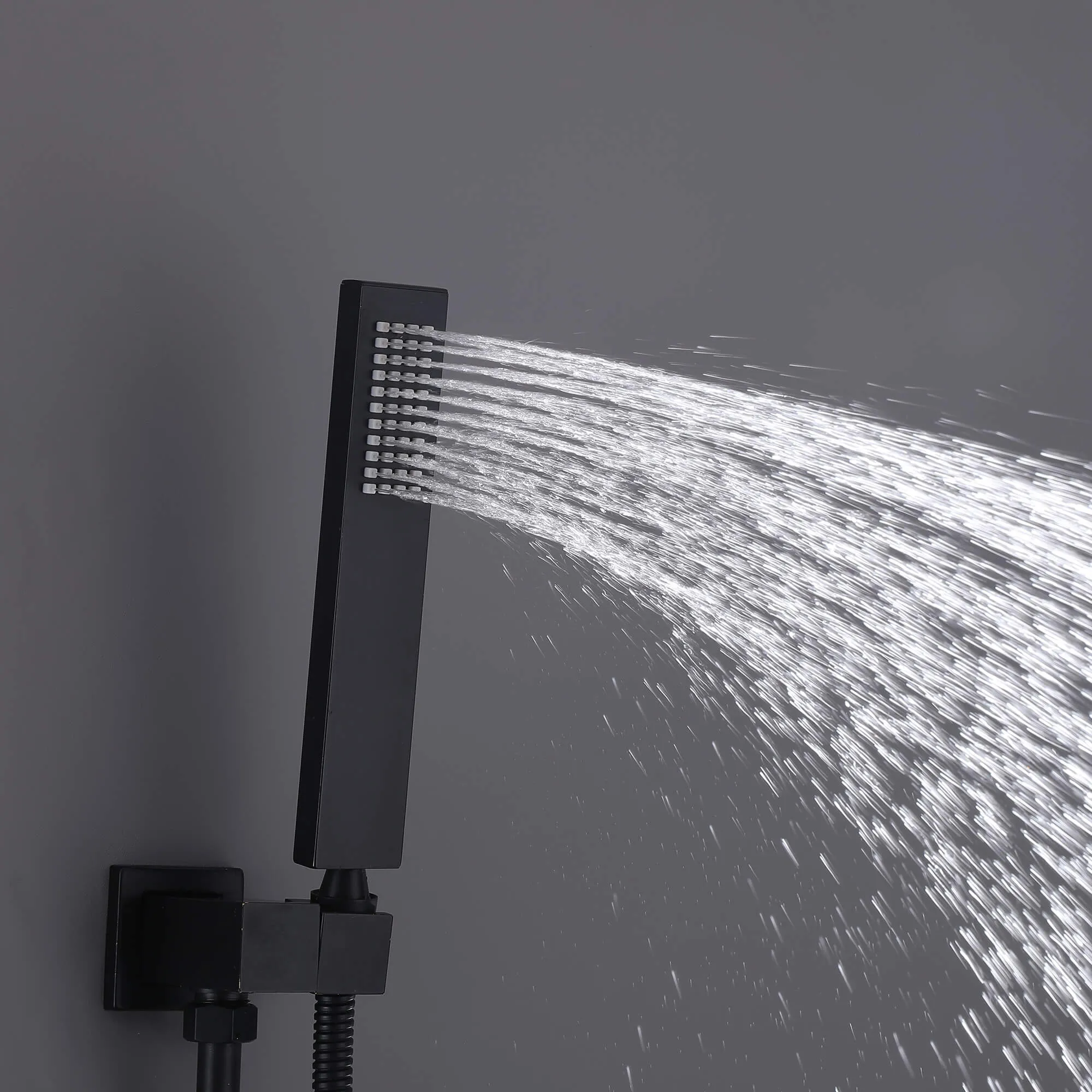Thermostatic Shower System with Temperature Display Valve and Body Jets JK0106