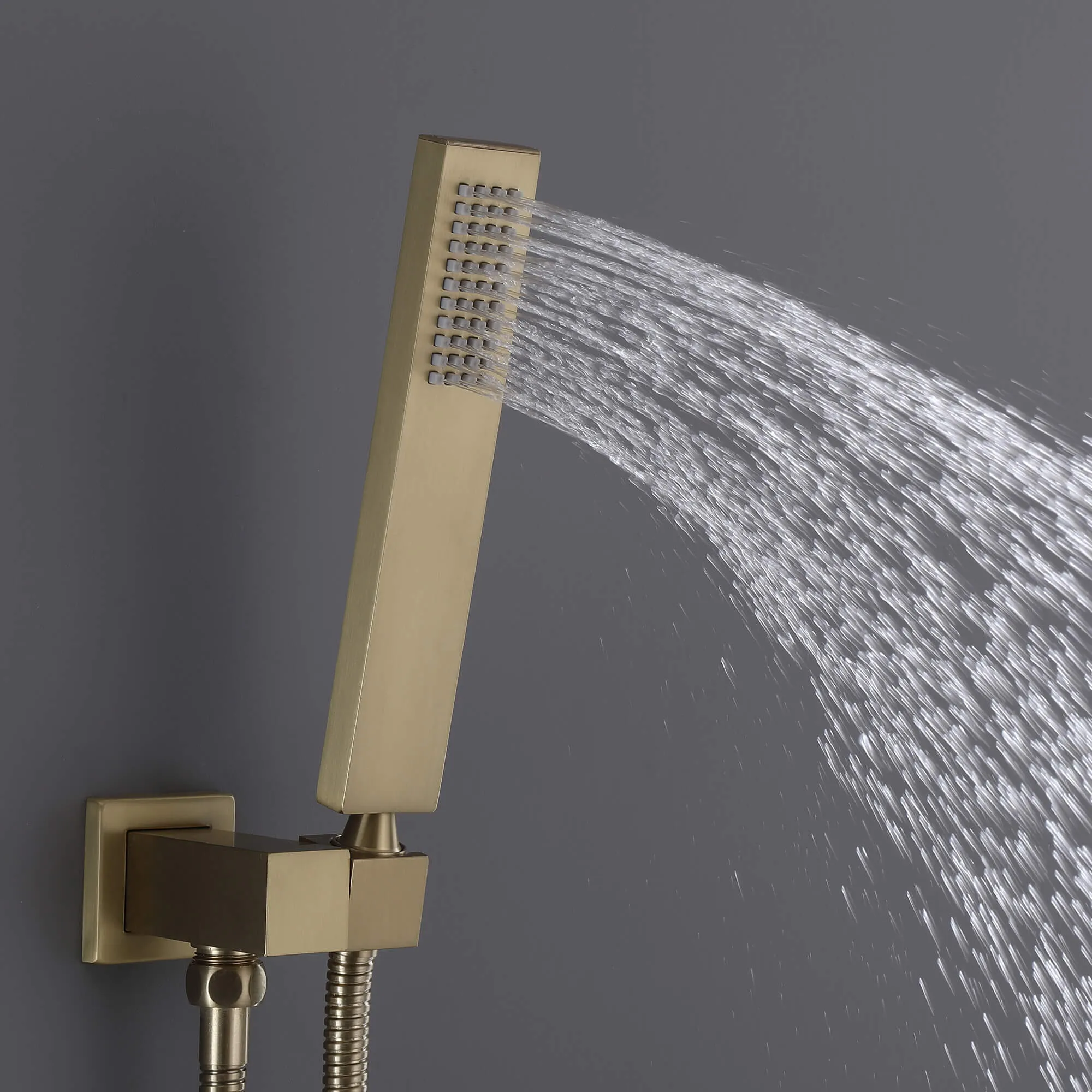Thermostatic Shower System with Temperature Display Valve and Body Jets JK0106