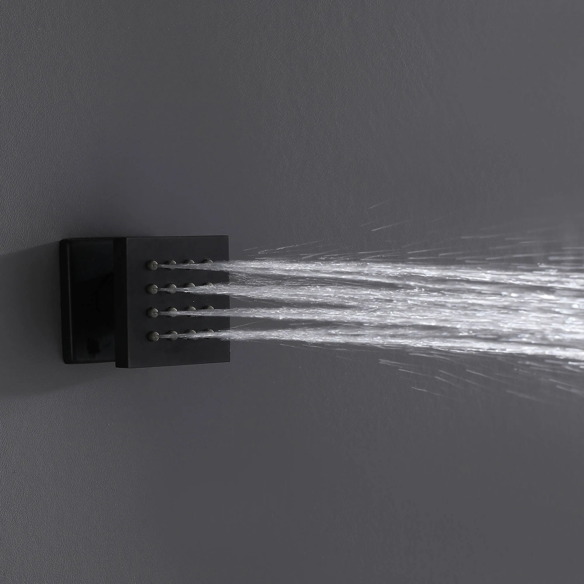 Thermostatic Shower System with Temperature Display Valve and Body Jets JK0106