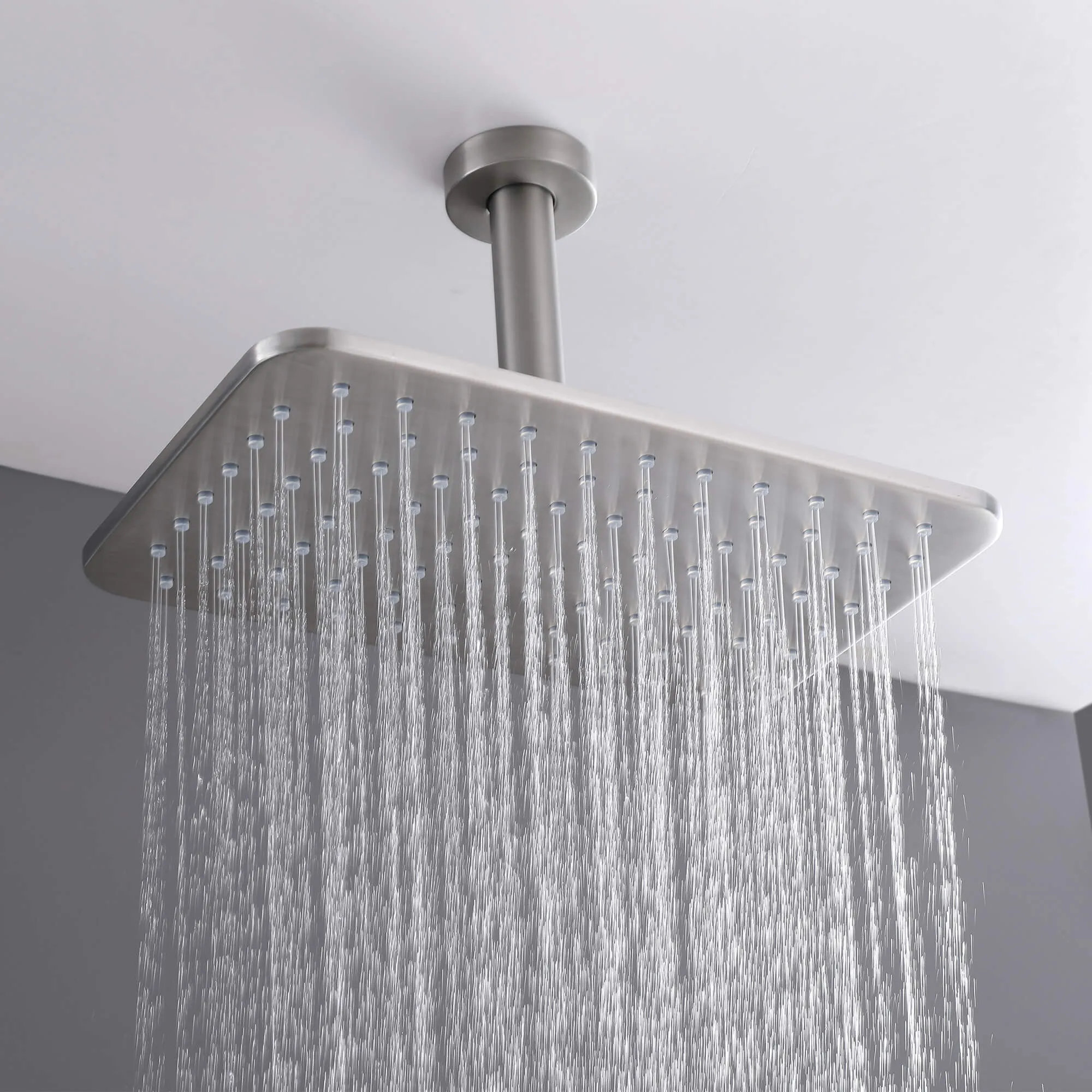 Thermostatic Shower System with Temperature Display Valve and Body Jets JK0106