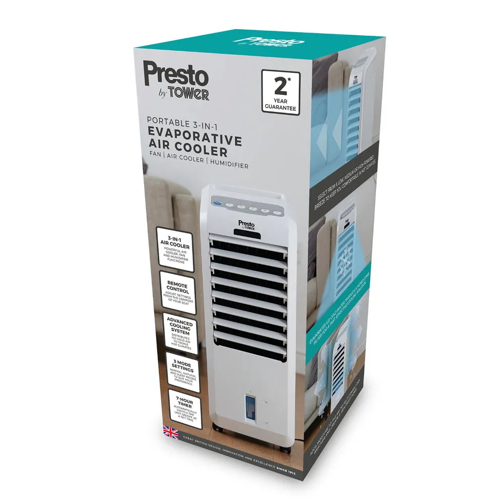 Tower Presto Air Cooler 3 in 1 5L  - White