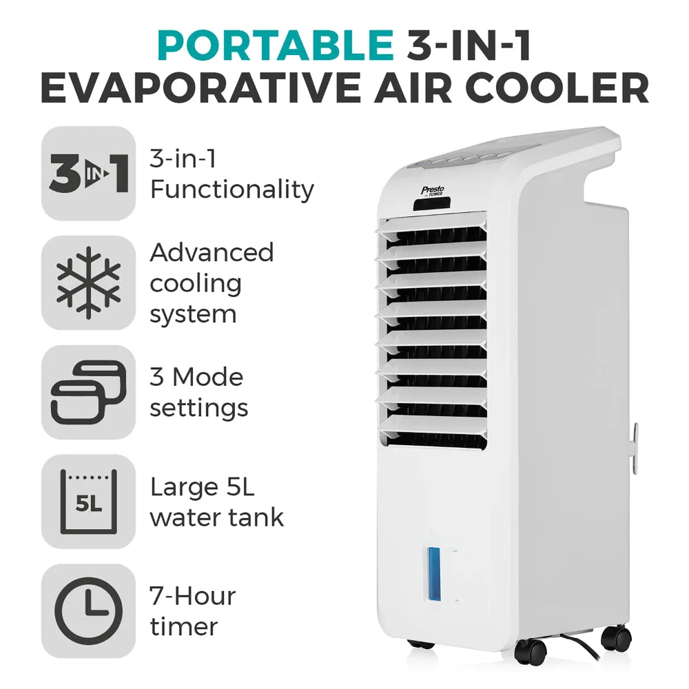 Tower Presto Air Cooler 3 in 1 5L  - White