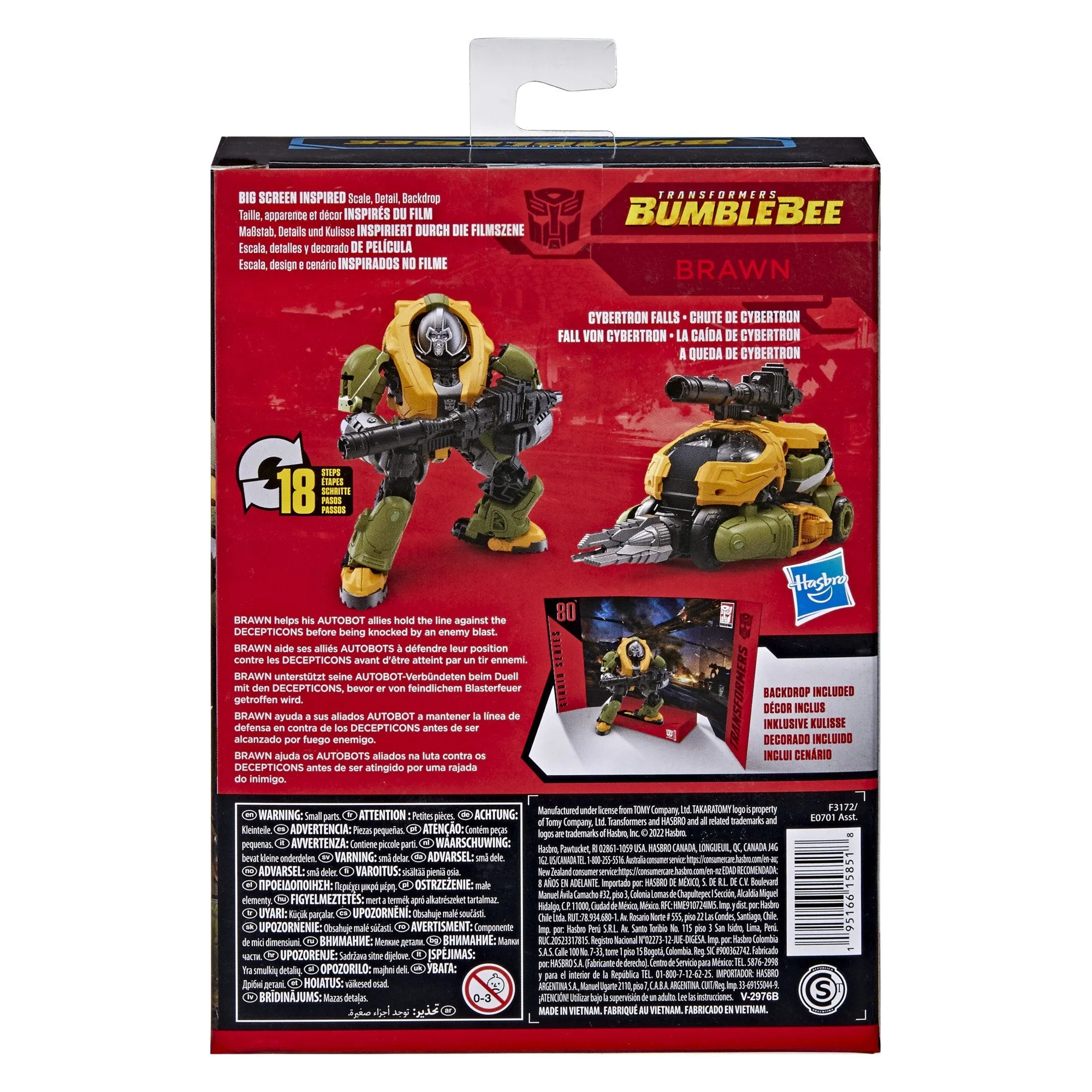 Transformers - Studio Series 80 - Bumblebee Movie - Deluxe Class Brawn Action Figure (F3172) LOW STOCK