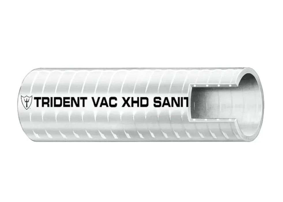 Trident Marine 1.5" VAC XHD Sanitation Hose - Hard PVC Helix - White - Sold by the Foot [148-1006-FT]