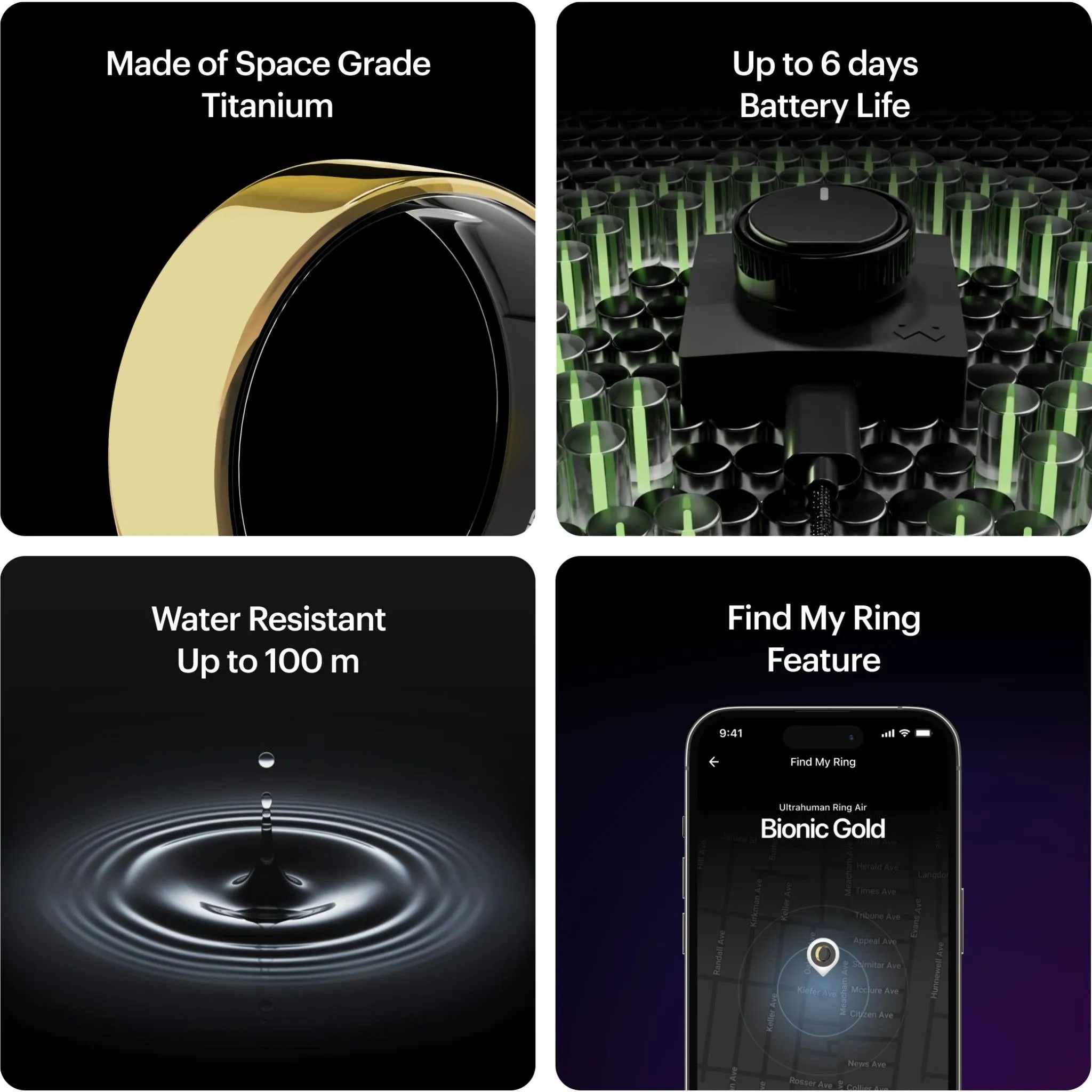 Ultrahuman Ring Air [Size 10] (Air Gold)