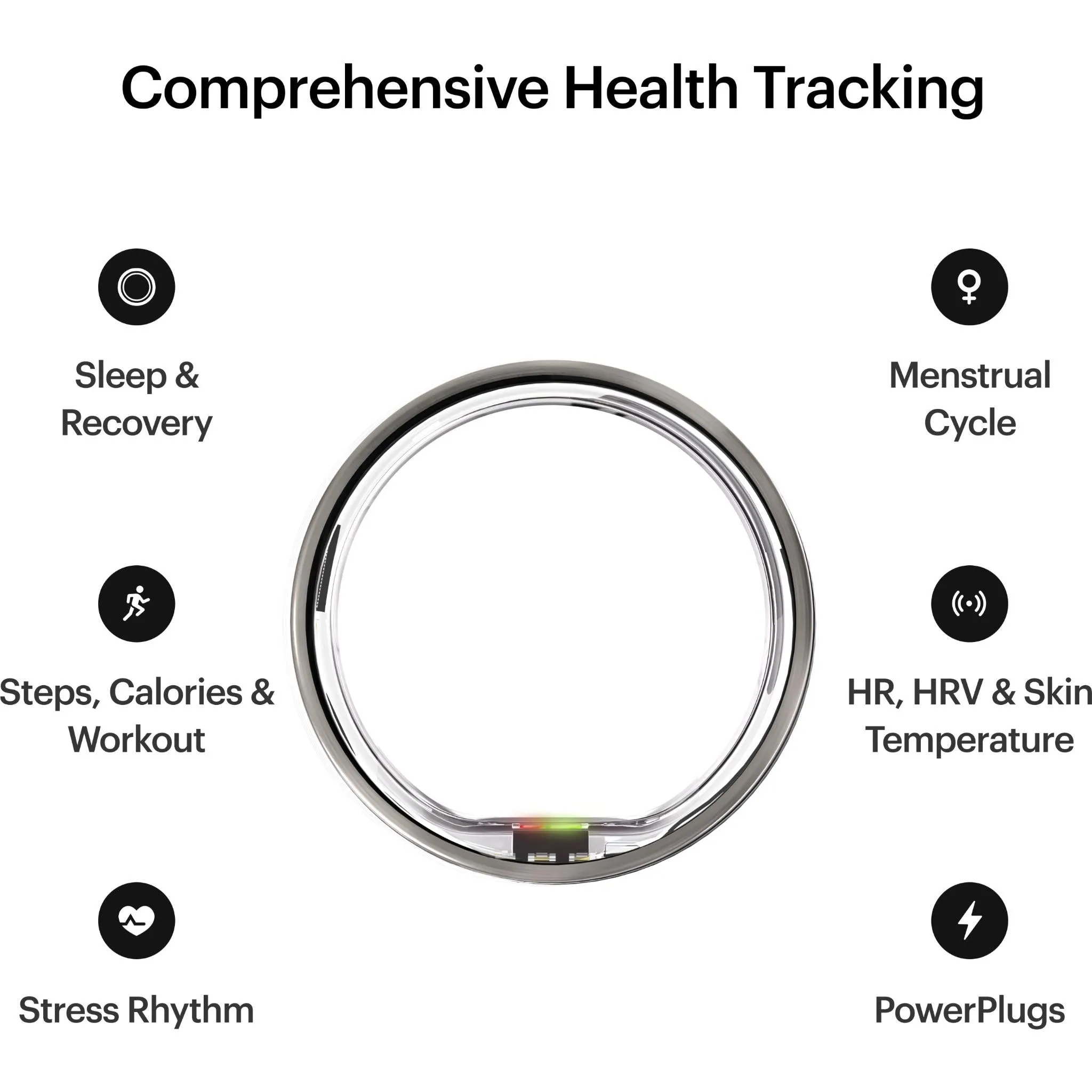 Ultrahuman Ring Air [Size 10]  (Raw Titanium)