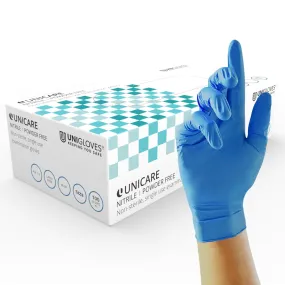 Unigloves Unicare Pearl Nitrile Gloves In Blue - 100 Box