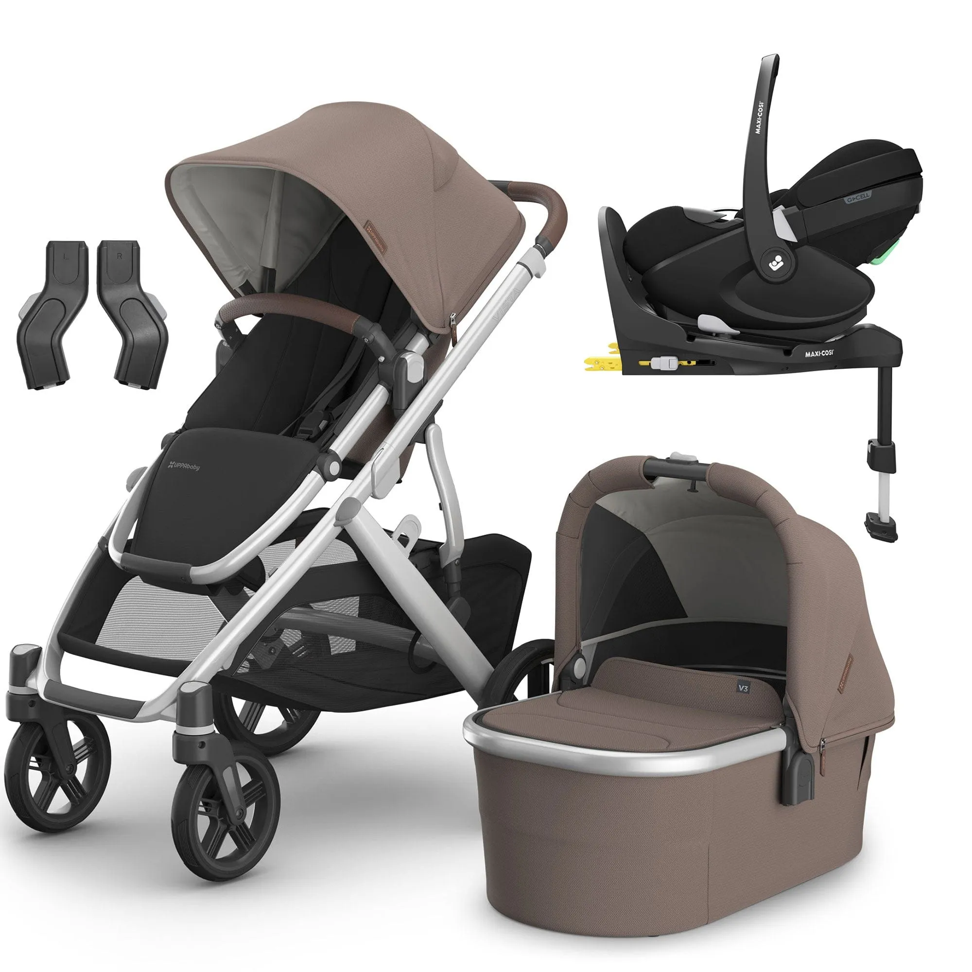 Uppababy Vista V3 Maxi-Cosi Travel System in Theo