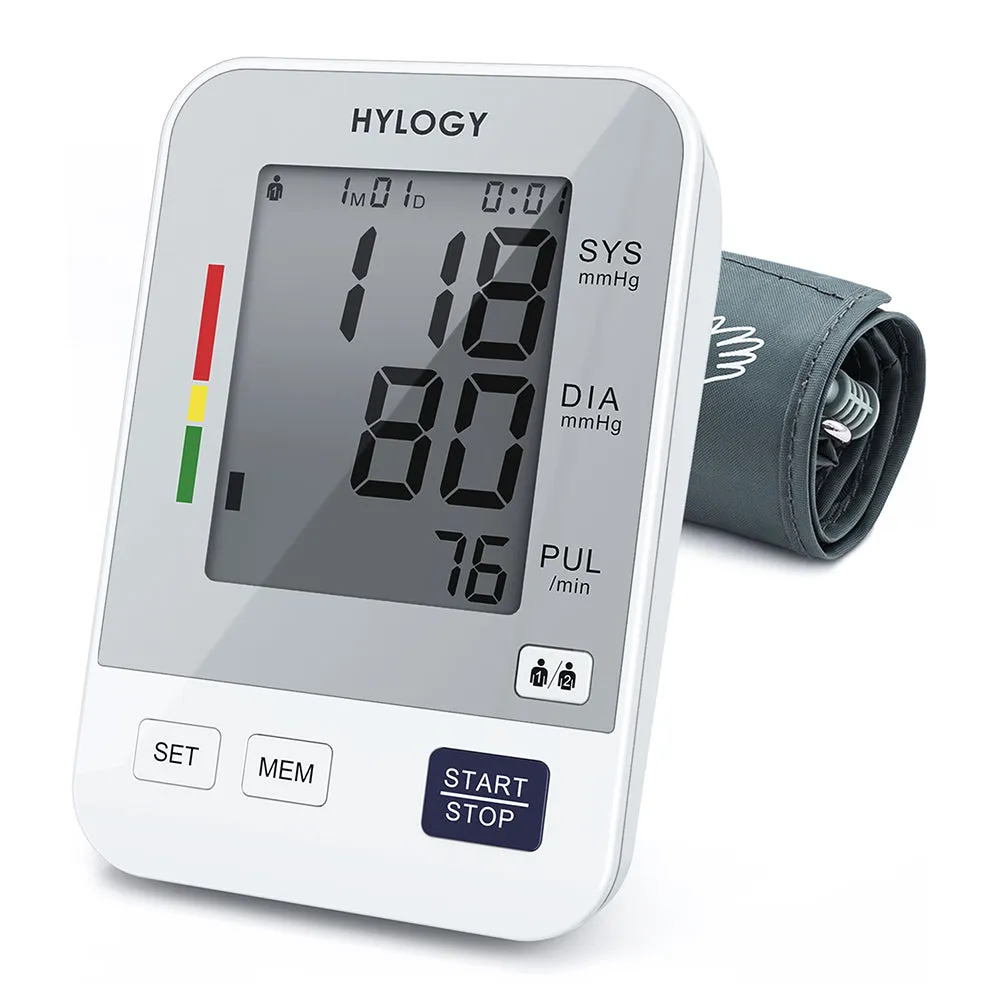 Upper-Arm-Blood-Pressure-Monitor-HYLOGY-Digital-Machine-Large-LCD-Display-Adjustable-Cuff-Home-Use-Heartbeat-Detector-2-90-Memory
