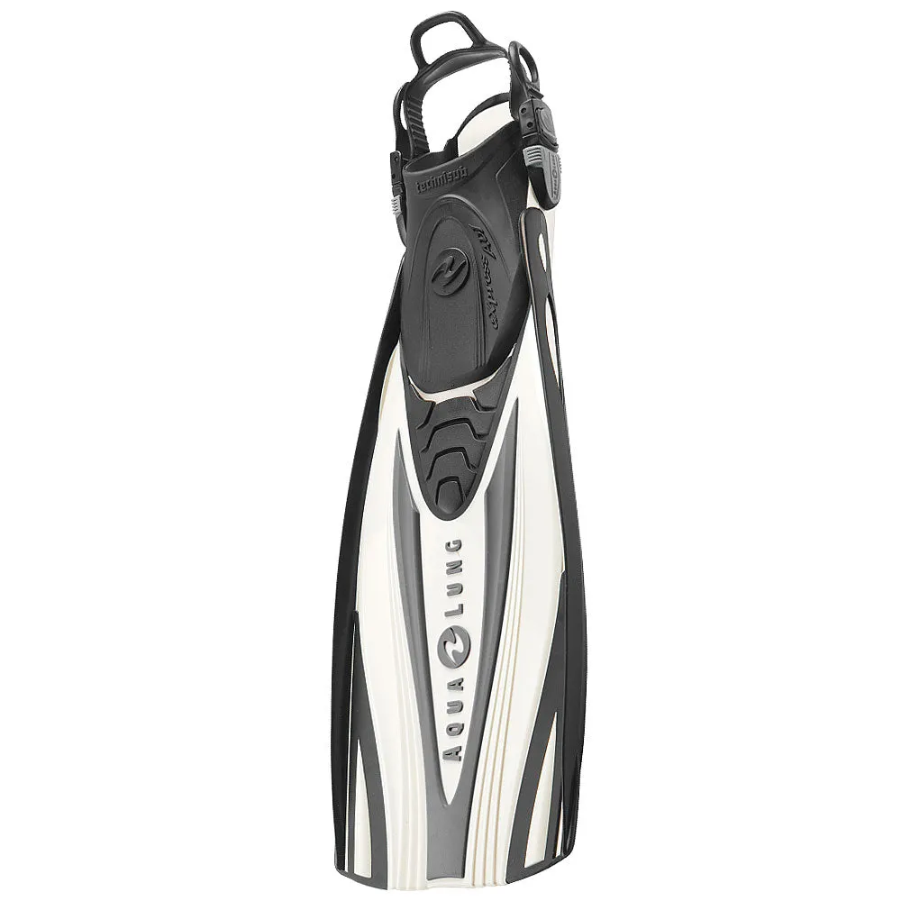 Used Aqua Lung Express Adjustable Fins - White Arctic - Large/X-Large