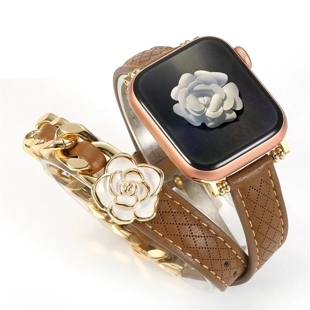Vogue Wrap Genuine Leather Double Wrap for Apple Watch Band