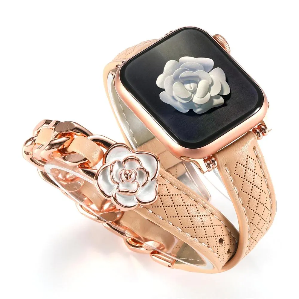 Vogue Wrap Genuine Leather Double Wrap for Apple Watch Band