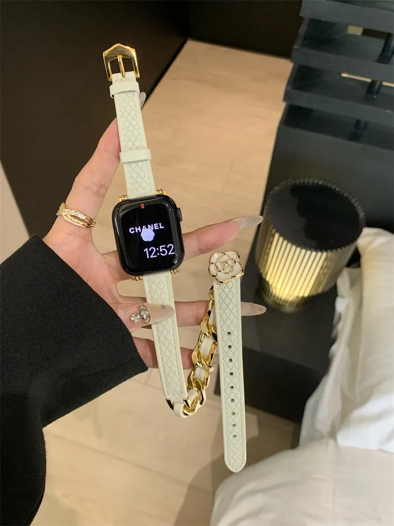 Vogue Wrap Genuine Leather Double Wrap for Apple Watch Band
