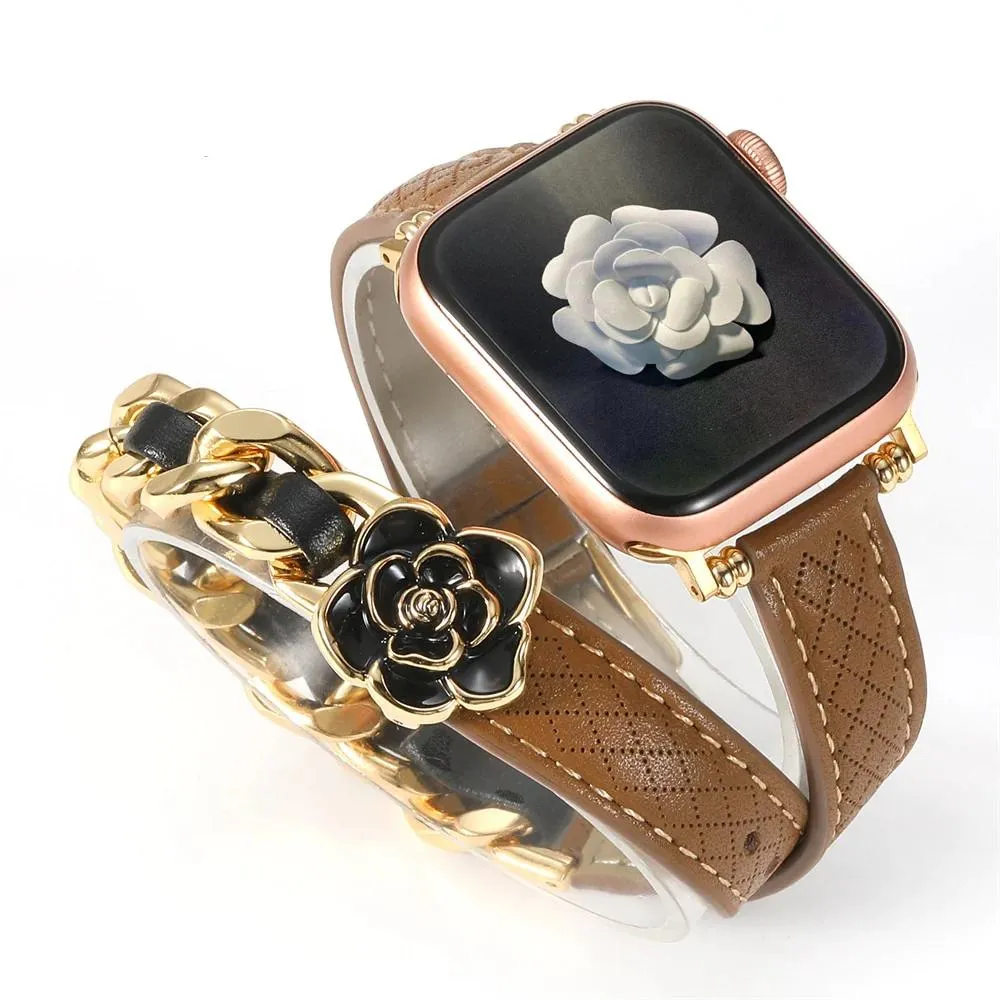Vogue Wrap Genuine Leather Double Wrap for Apple Watch Band