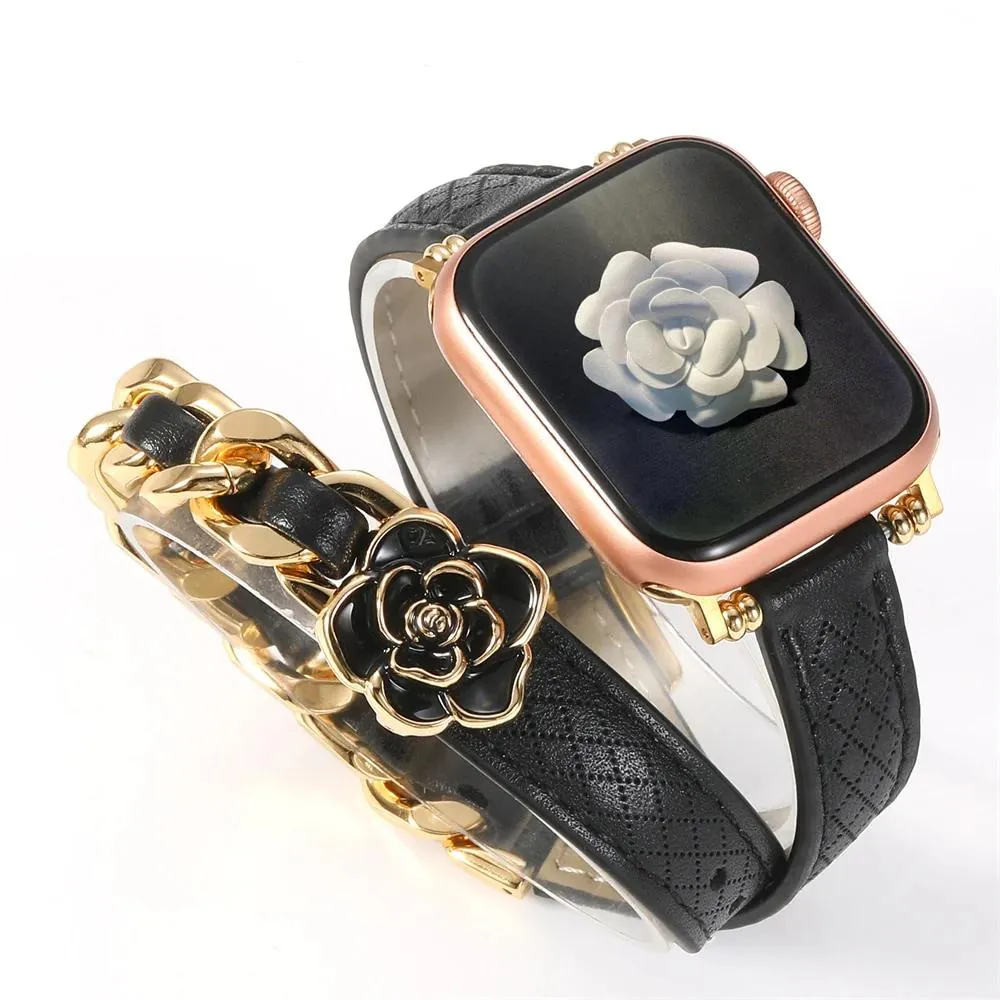 Vogue Wrap Genuine Leather Double Wrap for Apple Watch Band