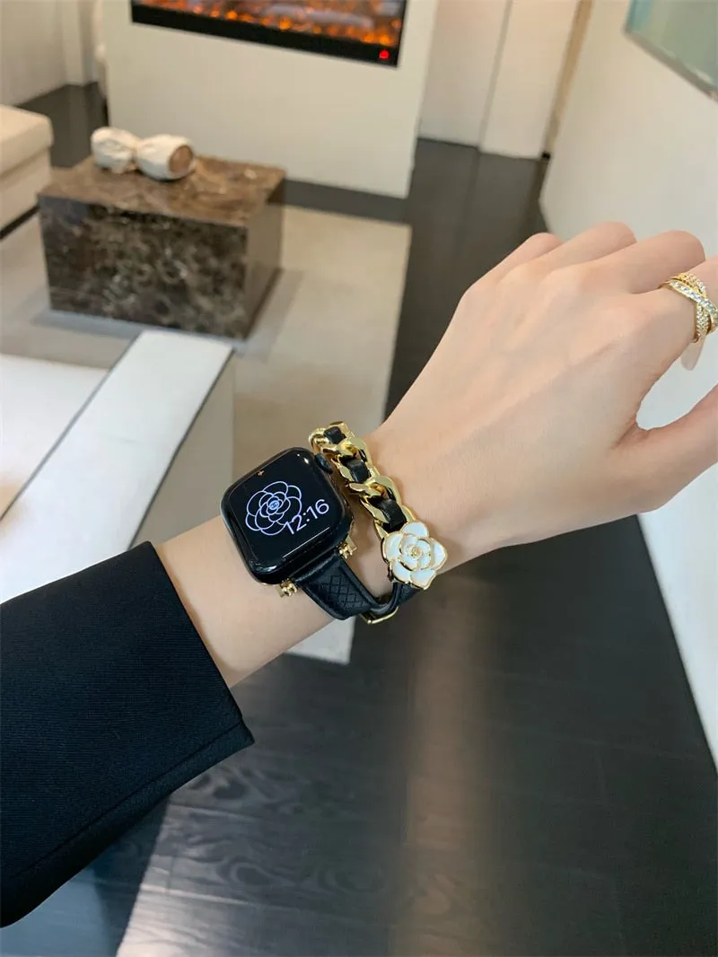 Vogue Wrap Genuine Leather Double Wrap for Apple Watch Band